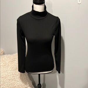 Classic Black Turtleneck Top